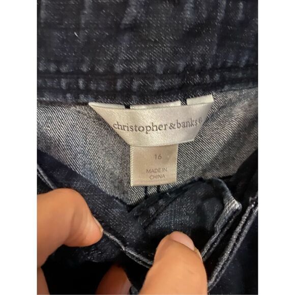 Christopher & Banks Embroidered Jeans Size 16 - Picture 4 of 5